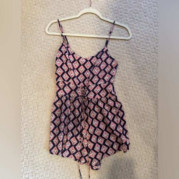 Millau pink bird romper size XS - Picture 1 of 4
